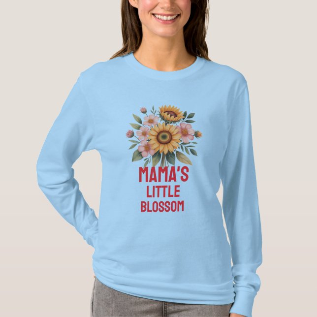Nature-Inspired Colorful Sunflower Nursery T-Shirt (Vorderseite)