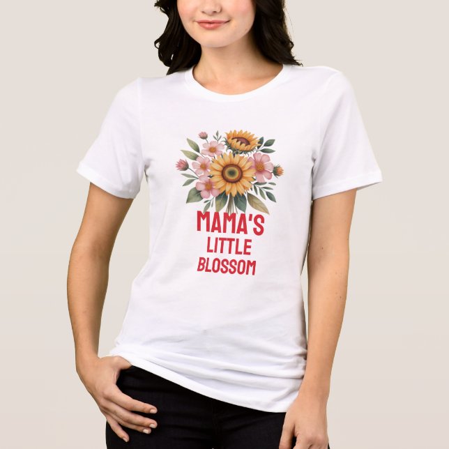 Nature-Inspired Colorful Sunflower Nursery Tri-Blend Shirt (Vorderseite)