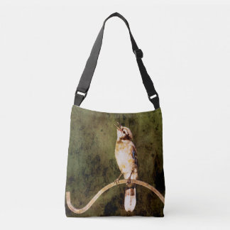 Nature Inspired Dark Moody Blue Jay Crossbody Bag Tragetaschen Mit Langen Trägern