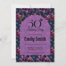 Nature Inspired Lilies Inspired 30Th Birthday Einladung