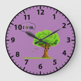 Nature-Inspired Tree Design Artistic Große Wanduhr