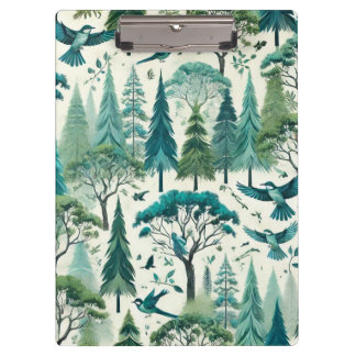 Nature Inspiriert Nahtloses Design Klemmbrett
