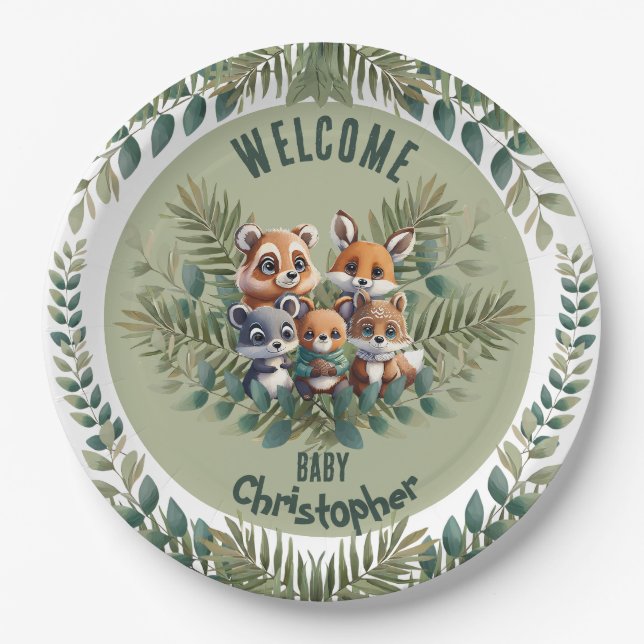 Nature Inspiriert Paper-Teller Pappteller (Vorderseite)