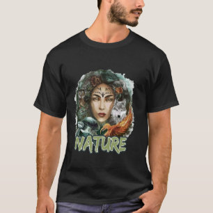 Nature-Inspiriert Wolf Owl Turtle Phoenix Frau T-Shirt