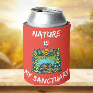 Nature Is My Sanctuary Hikers Anthem Dosenkühler