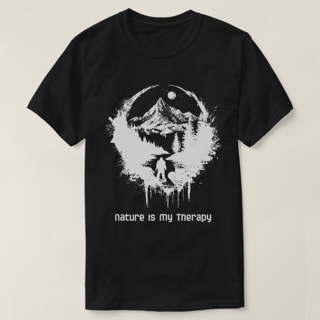 Nature is My Therapy Tshirt (Design vorne)