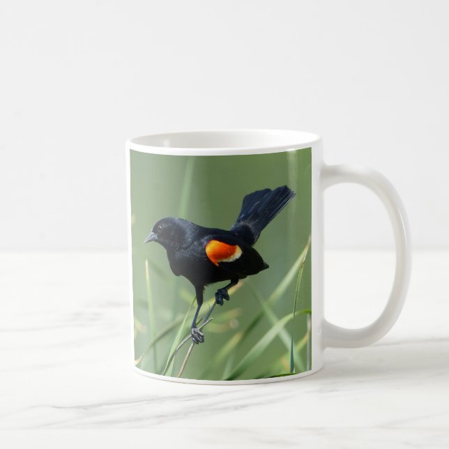 Nature Journey Red-Winged Black Bird Tasse (Rechts)