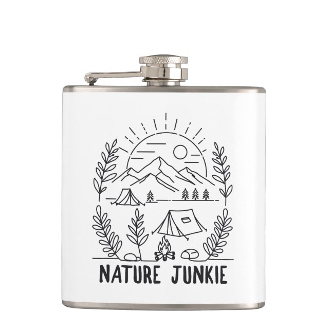 Nature Junkie Flachmann (Vorderseite)