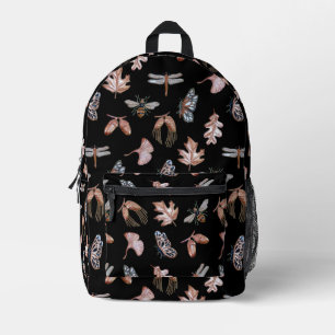 Nature Kids Black Backpack Bedruckter Rucksack