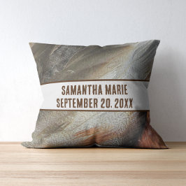 Nature Kinderzimmer Feathers Gray Brown Gender Neu Kissen