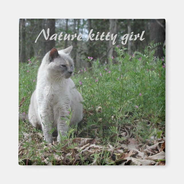 Nature Kitty Girl Magnet (Vorne)