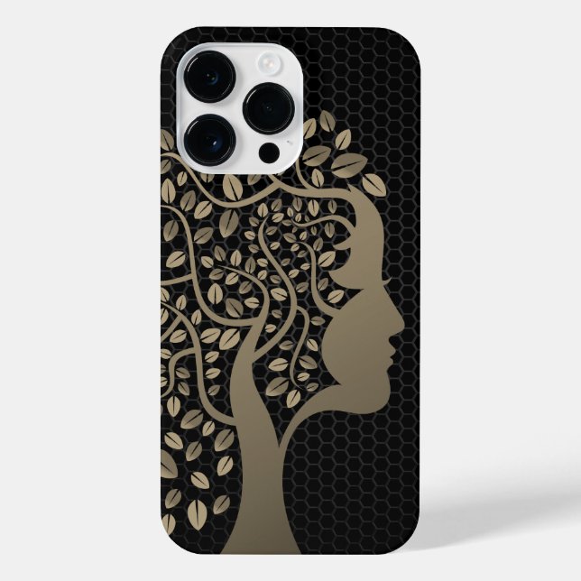 Nature Lady - Dark Vintag Edition iPhone Hülle (Rückseite)