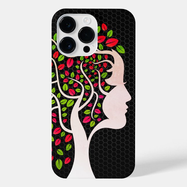 Nature Lady - Retro Edition iPhone Hülle (Rückseite)