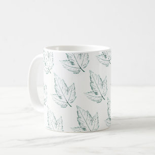 Nature Leaf Print wenig, grünes Frühlingsblatt Aho Tasse
