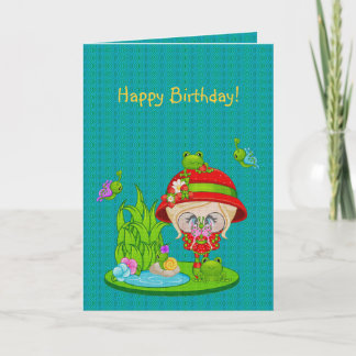 Nature Lover Frog Fee Karte