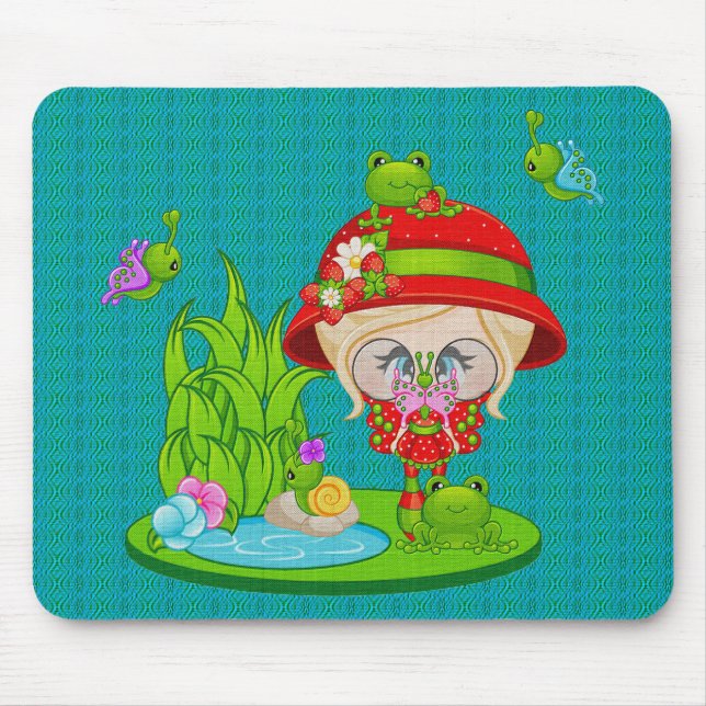 Nature Lover Frog Fee Mousepad (Vorne)