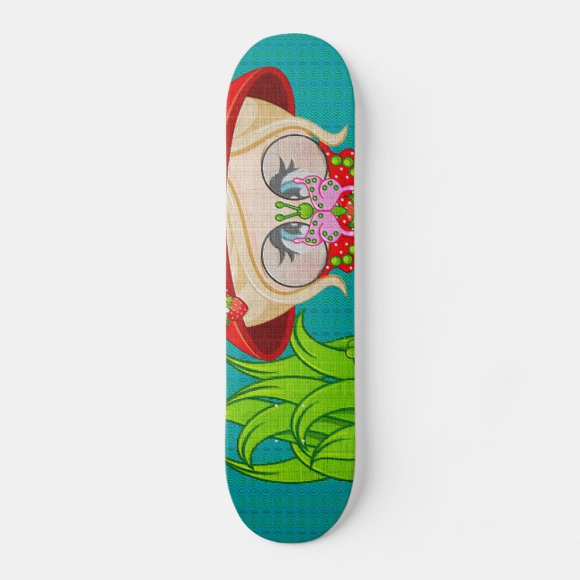 Nature Lover Frog Fee Skateboard (Vorderseite)