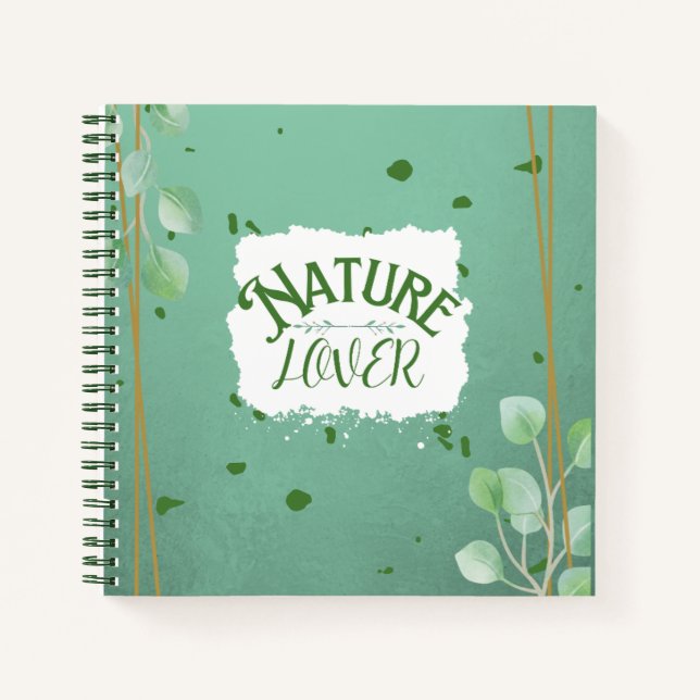 Nature Lover Spiral Notebook Blank Page Journal Notizbuch (Vorderseite)