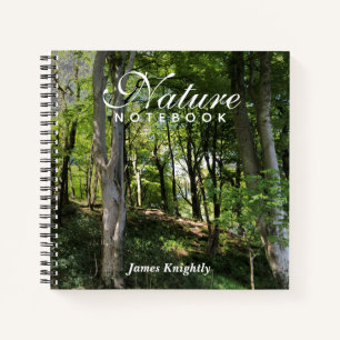 Nature & Natural Woodland Notebook mit Namen Notizbuch
