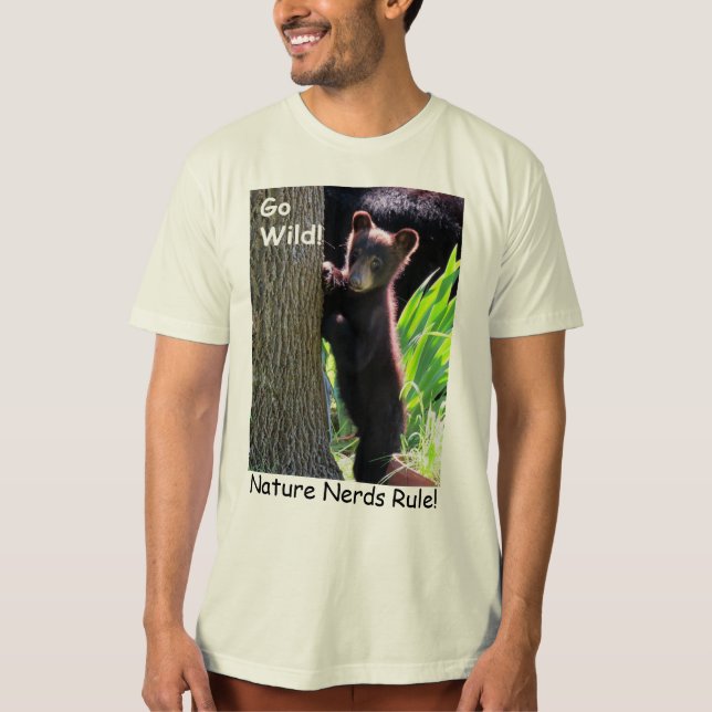 Nature Nerds regieren Bear Adult Shirt (Vorderseite)