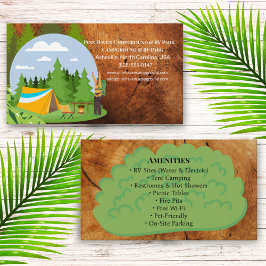 Nature Outdoor RV Park Campground Design Visitenkarte