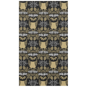 Nature Owl Folk Art Tischdecke