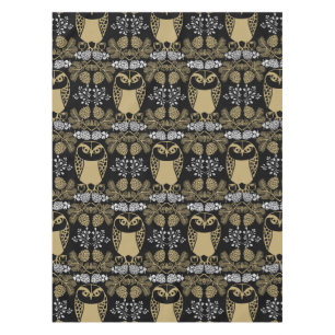 Nature Owl Folk Art Tischdecke
