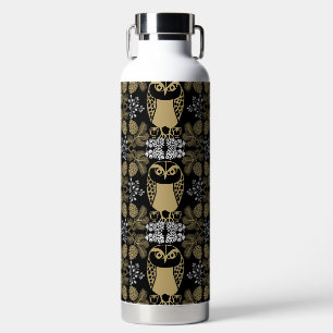 Nature Owl Folk Art Trinkflasche