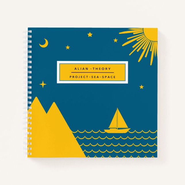 Nature Pattern Spiral Notebook Notizbuch (Vorderseite)