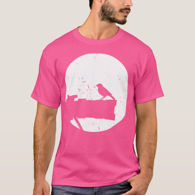 Nature Photography - Long Lens - Bird On Camera Ph T-Shirt (Vorderseite)