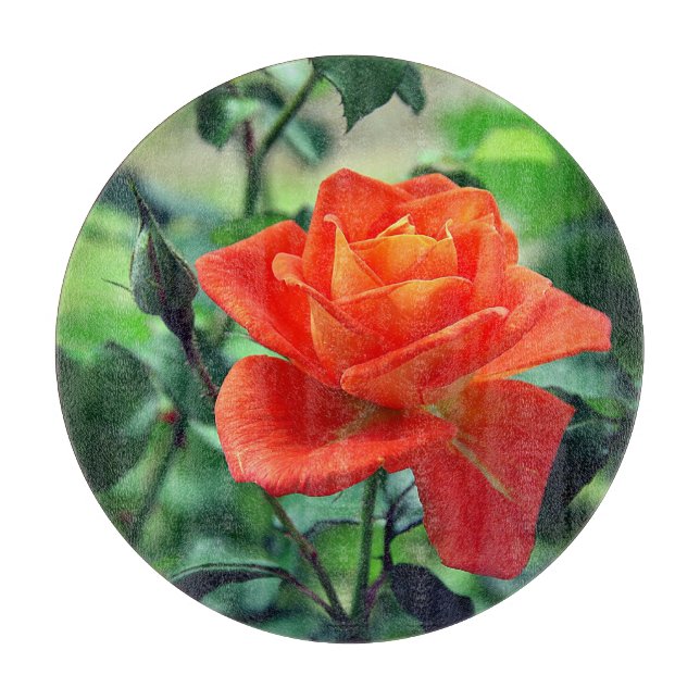Nature Pink Rose Blume-46458 Schneidebrett (Vorderseite)