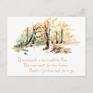 Nature Poetry Postkarte