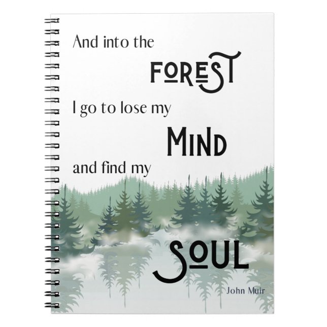 Nature Quote Journal Notizblock (Vorderseite)