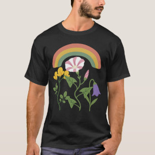 Nature Rainbow Flowers Gift Idea T-Shirt