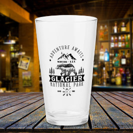 Nature Scene of Glacier National Park, Montana Glas