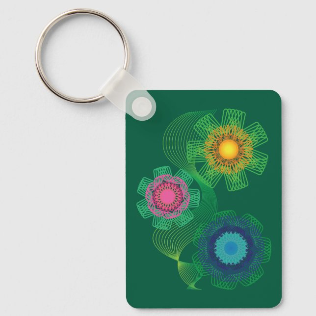 Nature Shapes and Lines Patterns  Schlüsselanhänger (Vorderseite)