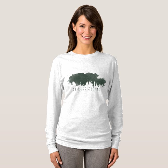 Nature Shirt Endlose Grüntöne (Vorne ganz)