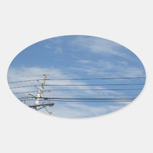 Nature Skyline NewJersey USA Cloud GIFTS nvn673 fu Ovaler Aufkleber