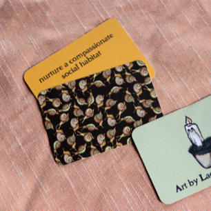 Nature Snail Art Mitteilungskarte