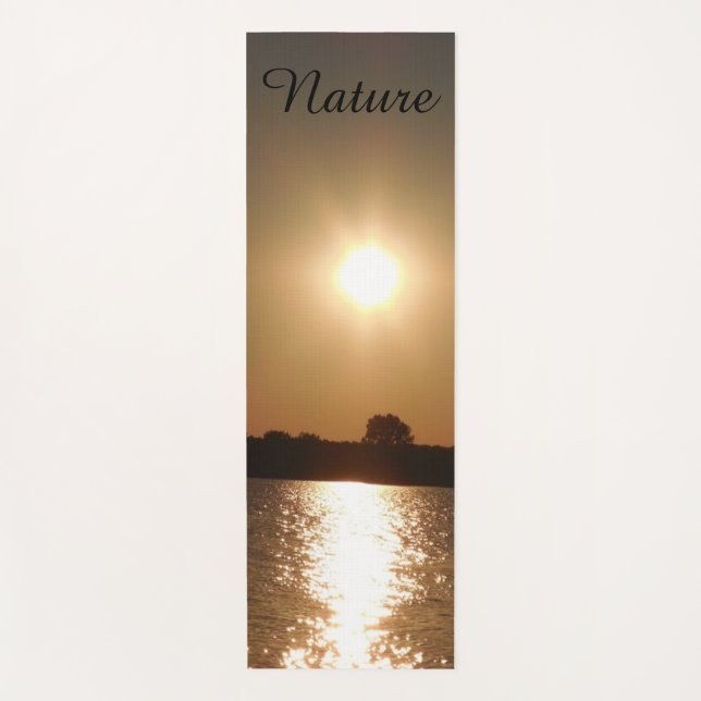 Nature sunset, zonsondergang  yogamatte (Vorderseite)