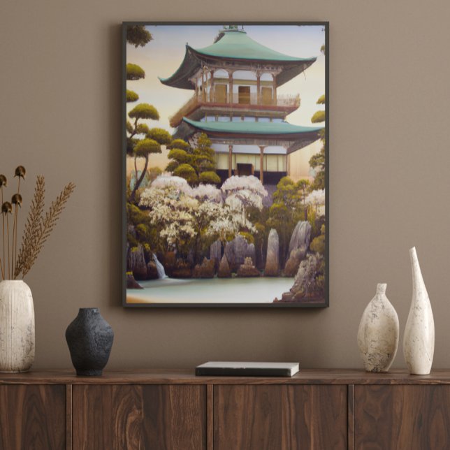 Nature Temple Asian Wall Art Poster (Von Creator hochgeladen)