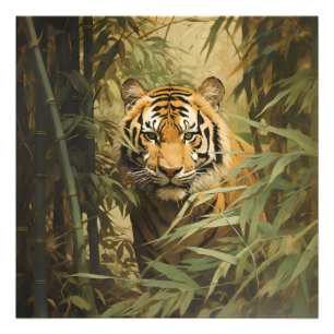 Nature Tiger in Forest Fotodruck