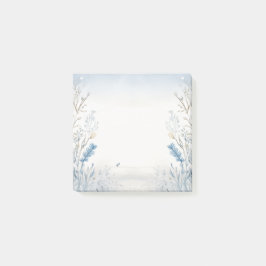Nature Watercolor Blue Post-It Notes Pad Post-it Klebezettel