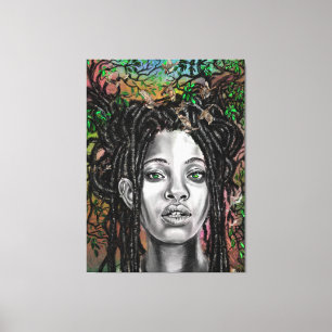 Nature Woman Canvas Print Leinwanddruck