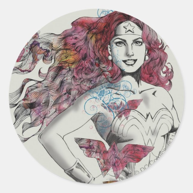 Naturedesign 4 runder aufkleber (Vorderseite)