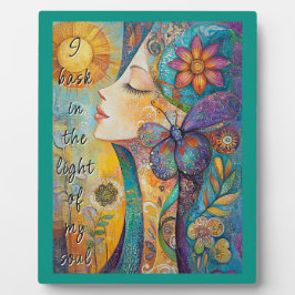 Naturegeist Frau Tabletop Plaque mit Easel Fotoplatte