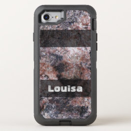 Naturegeologie Pinkish Rock Textur jeder Text OtterBox Defender iPhone 8/7 Hülle