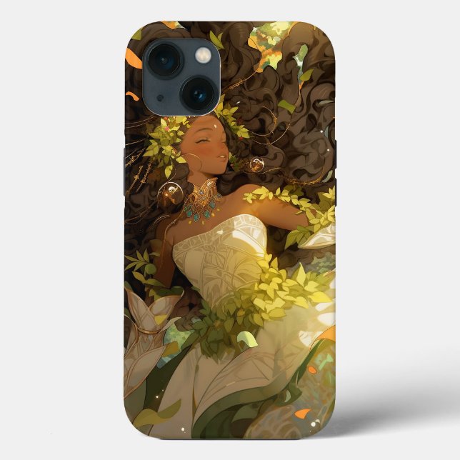 Naturegoddess African American Fantasy Art Case-Mate iPhone Hülle (Rückseite)