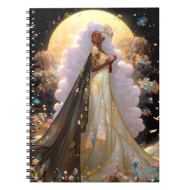 Naturegoddess African American Fantasy Art Notizblock (Vorderseite)