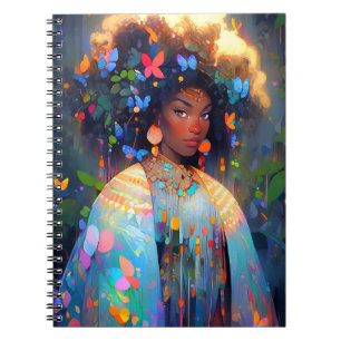 Naturegoddess African American Fantasy Art Notizblock